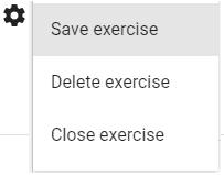Save exercise