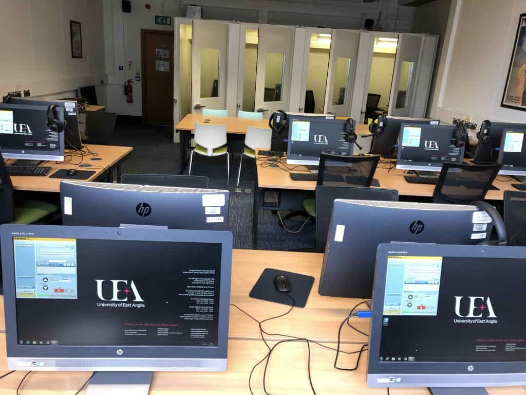 Sanako language lab software used in University of East Anglia in the UK