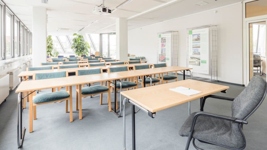 Picture of an empty classroom
