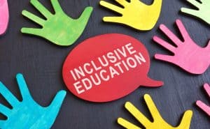 Illustration of inclusive education to cater needs for students with disabilities